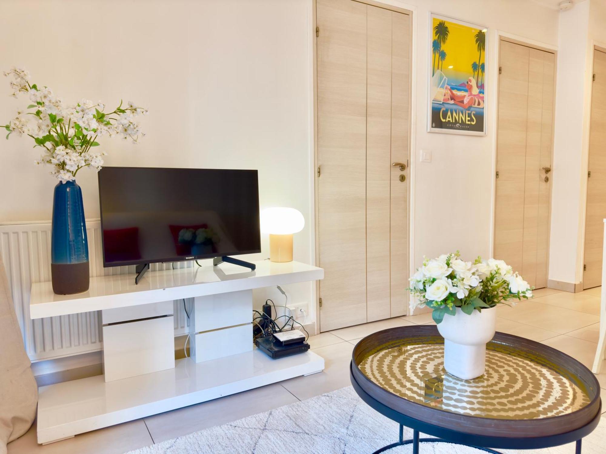 Superbe Appartement Avec Terrasse 1Mn Des Plages De La Croisette Κάννες Εξωτερικό φωτογραφία